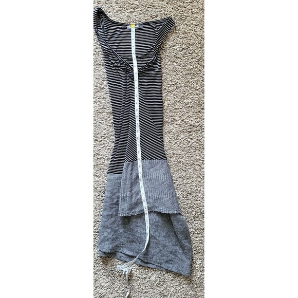 Alembika sleeveless asymmetric tunic Dress Size 3 Mixed Pattern black/white EUC - Picture 13 of 15